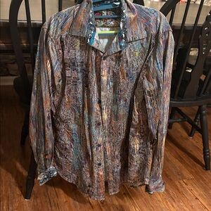 Robert Graham Multicolor Textured Button-Up Shirt